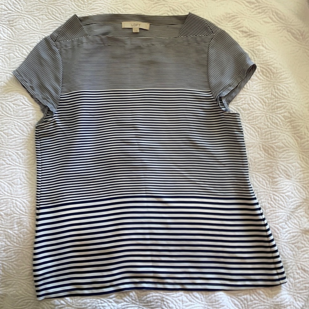 Ann Taylor Loft striped shirt